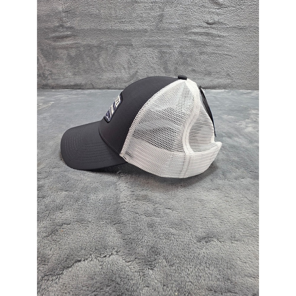 NWT Salt Life Mens Trucker Hat Charcoal Grey White Mesh Snapback Marlin Patch - Picture 3 of 7